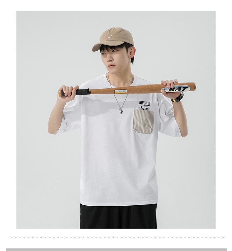 rampage兰佩琪轻奢潮牌男子短袖t恤夏季新款简约休闲圆领上衣薄款透气