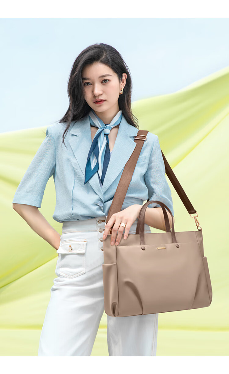 GOLF Laptop Bag for Women, 14/15.6 Inch Handheld Notebook Bag, Huawei Apple Business Briefcase, Shoulder Crossbody Bag 19
