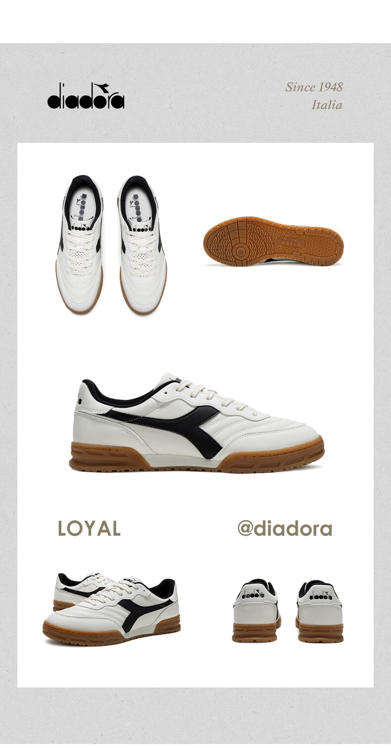 Diadora Casual Shoes for Men And Women, LOYAL Suggests Ordering Half Size Up, White/black, Size 37 12