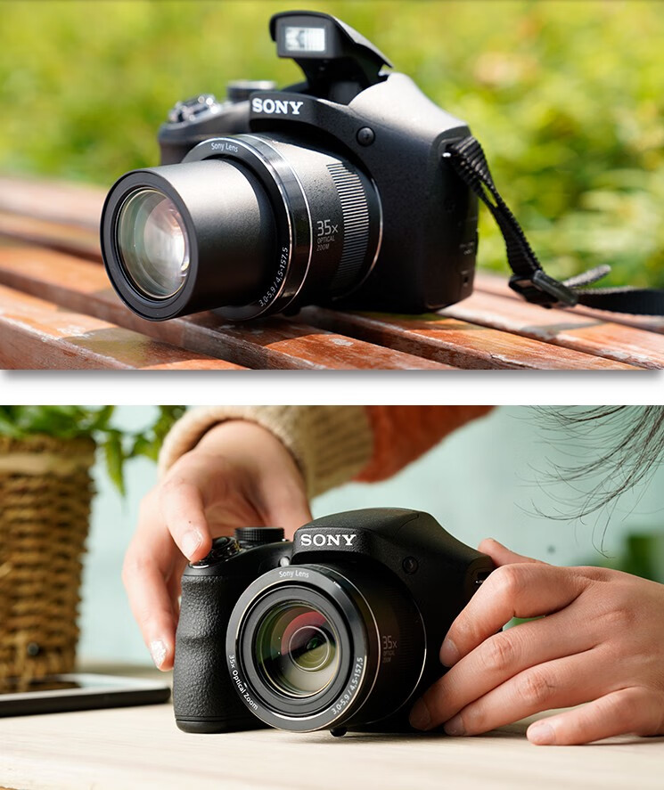 索尼(sony)dsc-h300数码照相机2010万像素35倍长焦机射月旅游家用