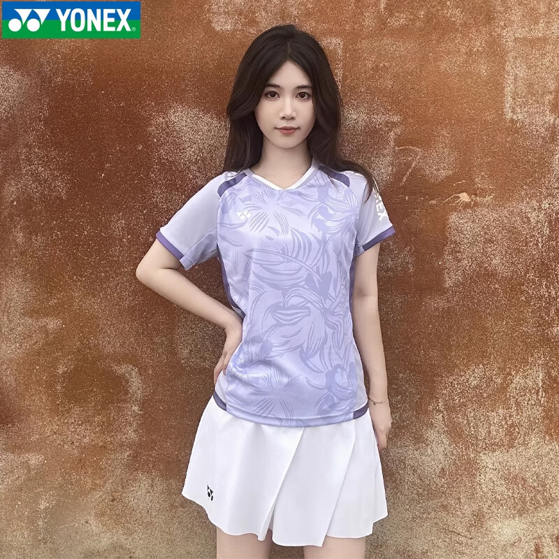 YONEX Badminton Sports T-Shirt Short Sleeve Breathable Men's Single Top 110084BCR White XL 3