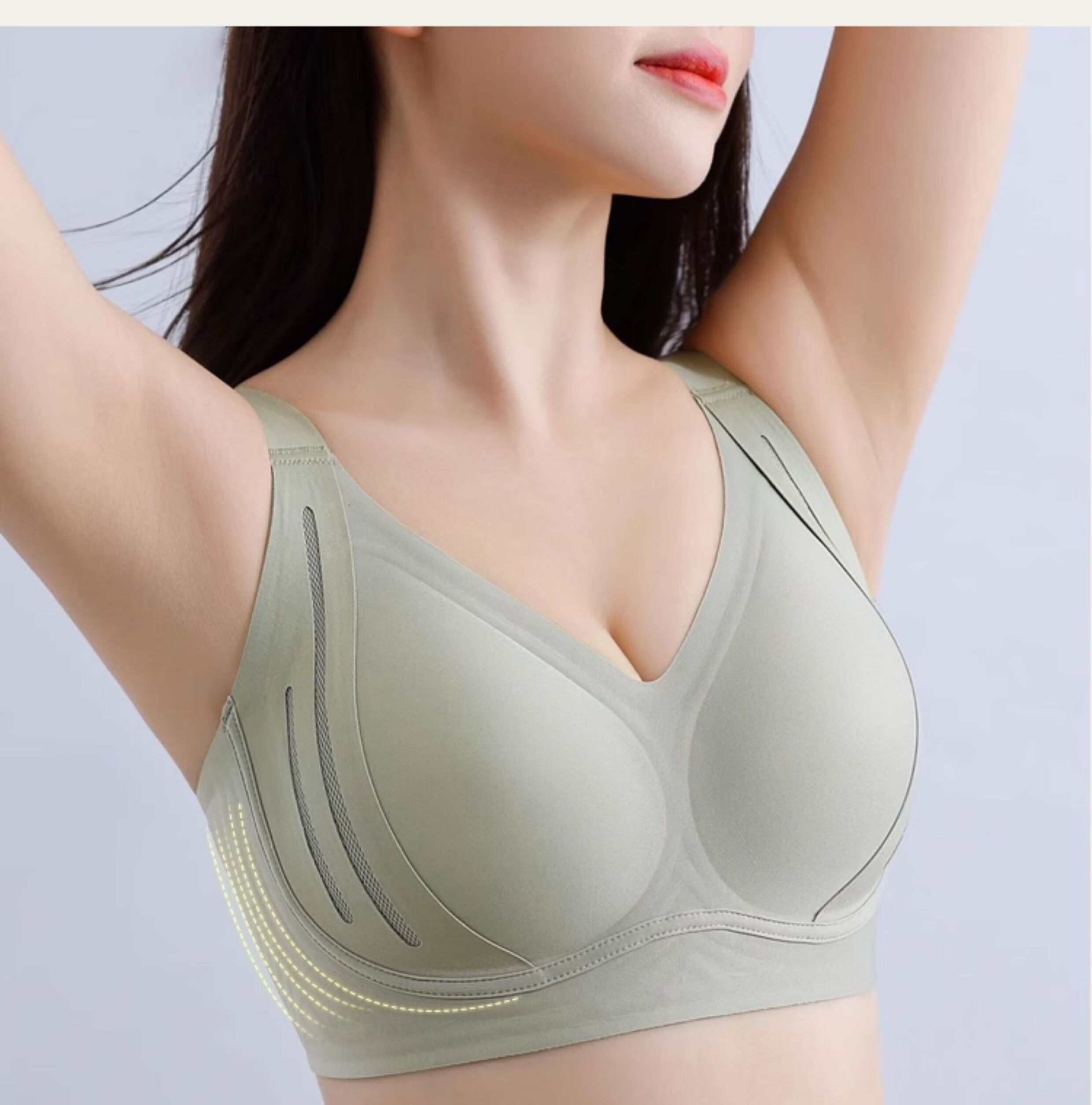 GUJIN Summer Thin Seamless Bra for Women, Minimizing Large Breasts, Lift And Push-Up, Anti-Sagging, Side Support, Shaping Brassiere 8