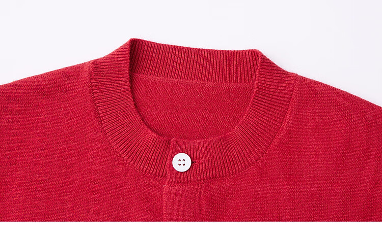 Duoduo Home Boys' Cardigan Sweater New Year Knit Jacket Spring Crew Neck School Style Versatile Top for Older Kids 20