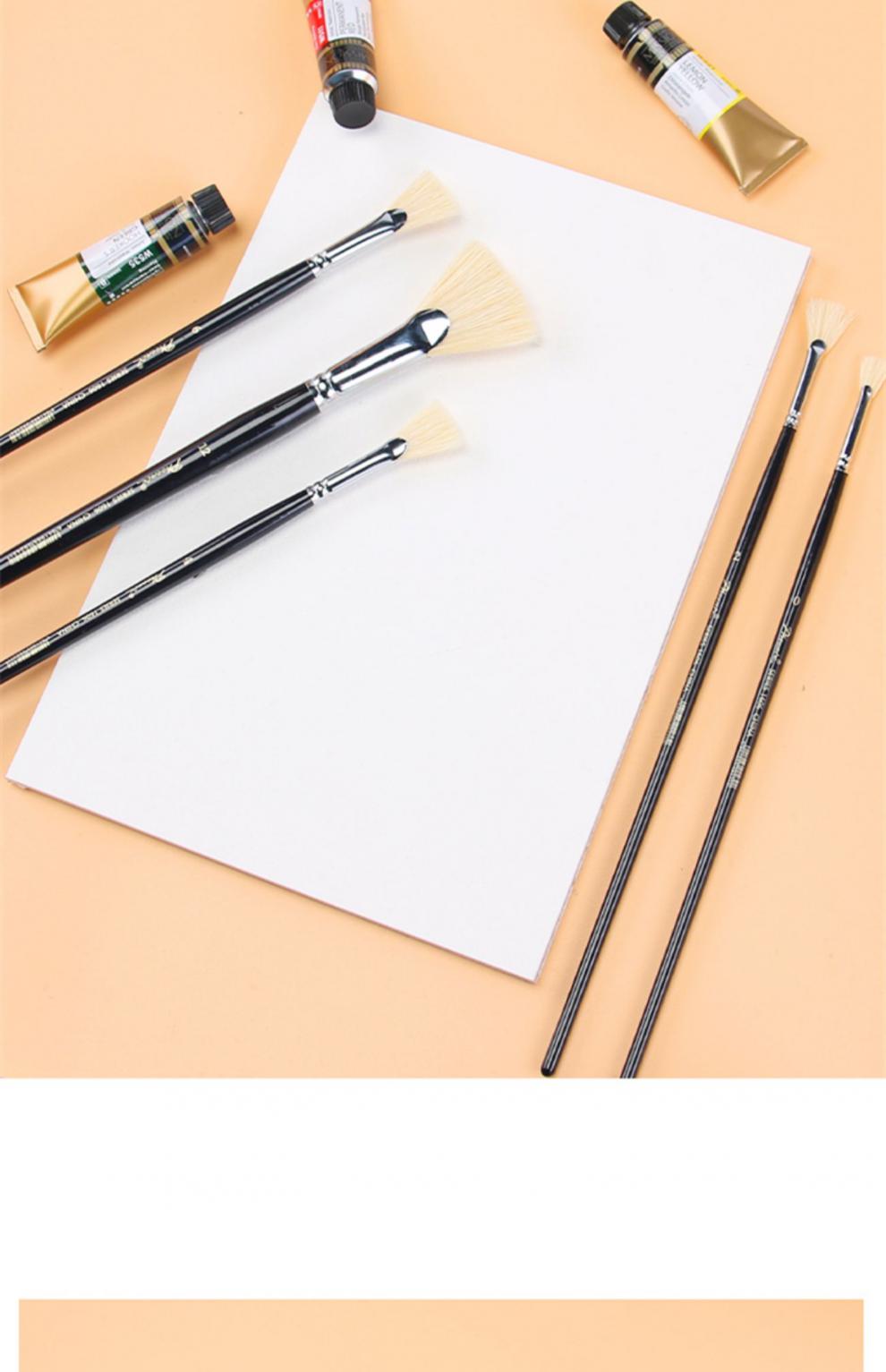 凤凰画材凤凰画材猪鬃扇形笔刷单支水粉笔刷油画笔刷丙烯笔刷颜料刷渝