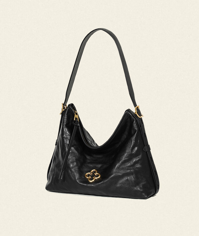 CASSILE [Celebrity Style] Cassile Tote Bag for Women, Vegetable Tanned Leather Light Luxury Crossbody Hobo Bag, Birthday Gift 23