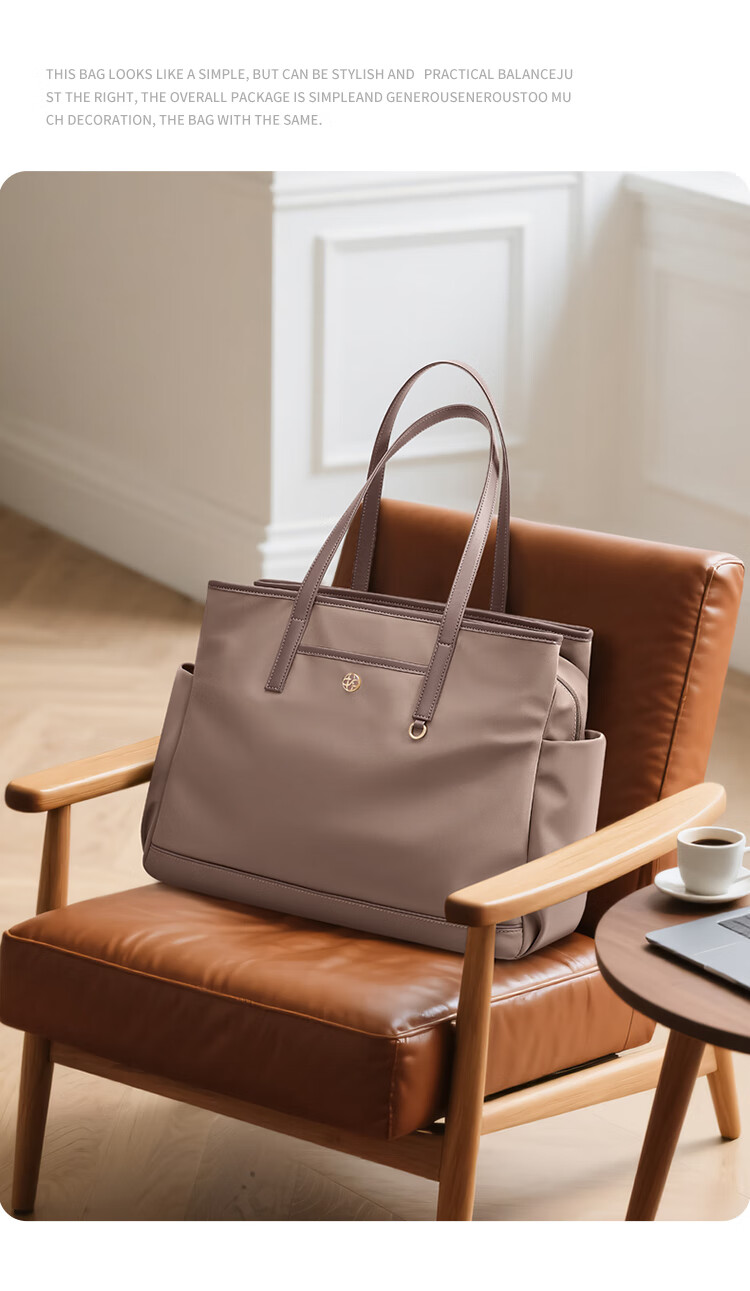 GOLF Shoulder Laptop Bag, Commuter Tote Bag for Women, 14/15.6-Inch Notebook Handbag, Business Large Capacity Briefcase 3