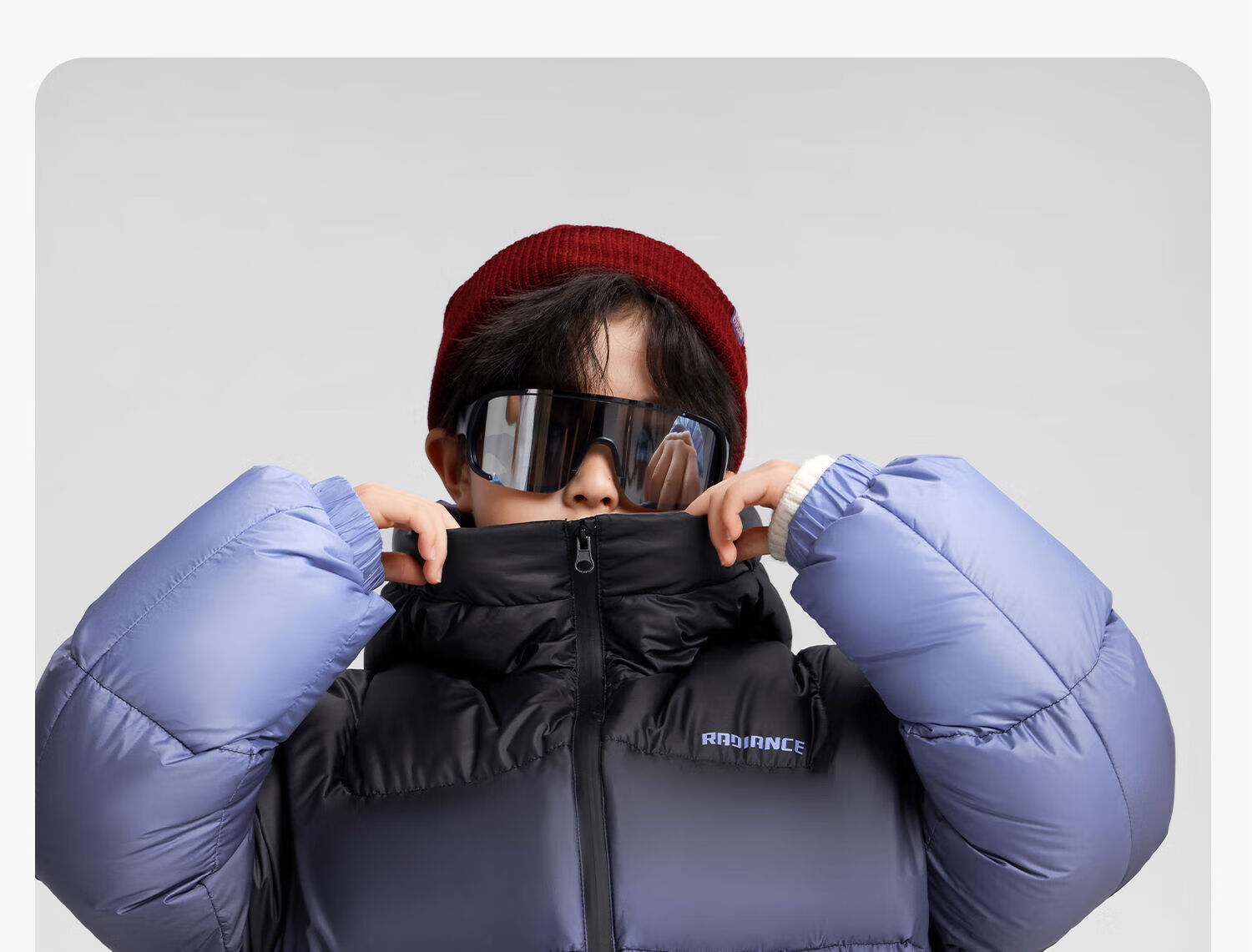 Zuo Xi Boys' Down Jacket Winter Warm 2025 New Children's Three-Proof Hooded Puffer Coat Blue 120 22