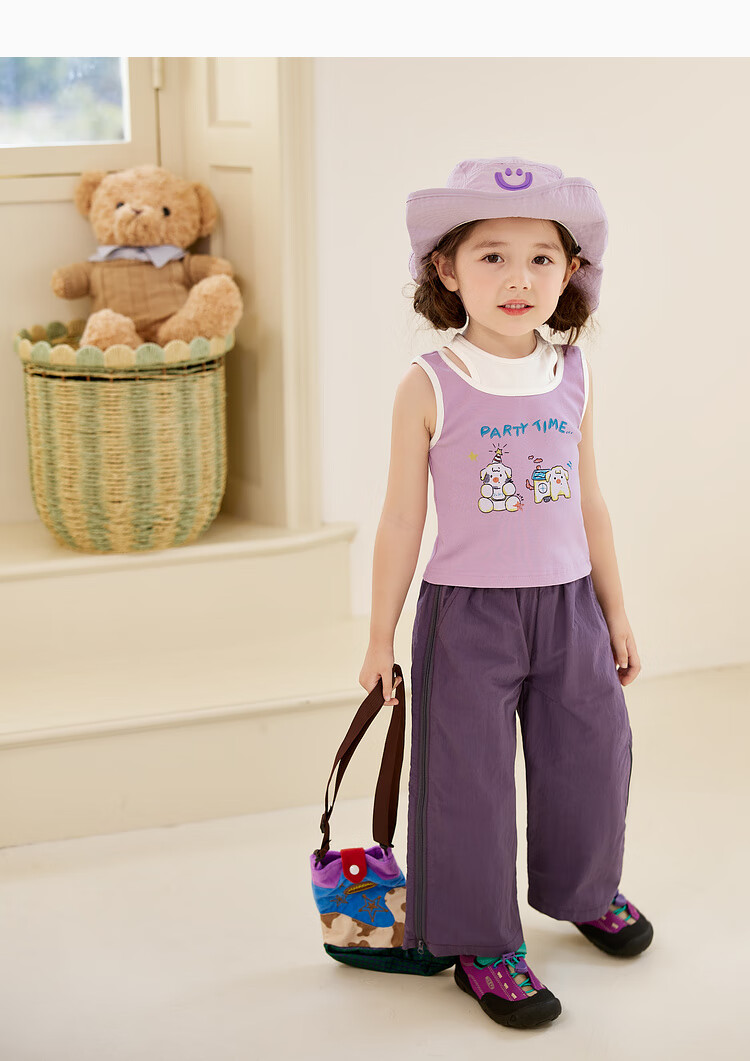LUSON Children's Clothing, Baby Straight-Leg Pants for Girls, Quick-Dry Trousers, New Summer And Autumn Style, Casual Lightweight Pants for Girls 15
