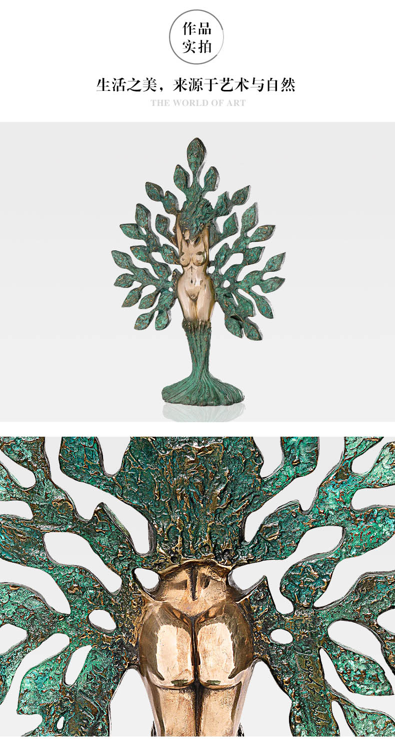 阿斯蒙迪青铜雕塑艺术品限量收藏高端商务礼品乔迁贺福家居装饰摆件