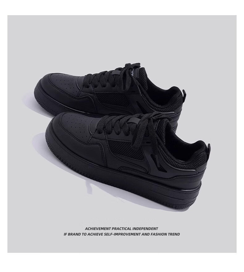 Global Thick-Soled Black Sneakers for Women Spring Summer 2026 New Trendy Versatile Casual Sporty Height-Increasing Shoes for Women 12