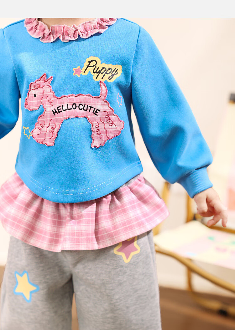 LUSON Little O Dad Baby Girl Sweatshirt Autumn Outfit 2025 New Cartoon Long Sleeve Baby Clothes 19