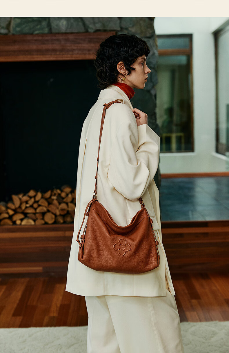 CASSILE Women's Handbag, Tote Bag, Genuine Deer Leather, Large Capacity, Luxury Shoulder Hobo Bag, 520 Gift 17
