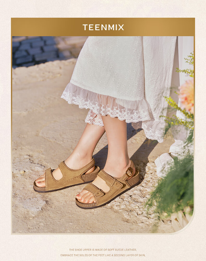 Tianmeiyi Hou Minghao Recommended Birkenstock Women's Sandals Mall Same Style Versatile Comfortable Flat Shoes 5