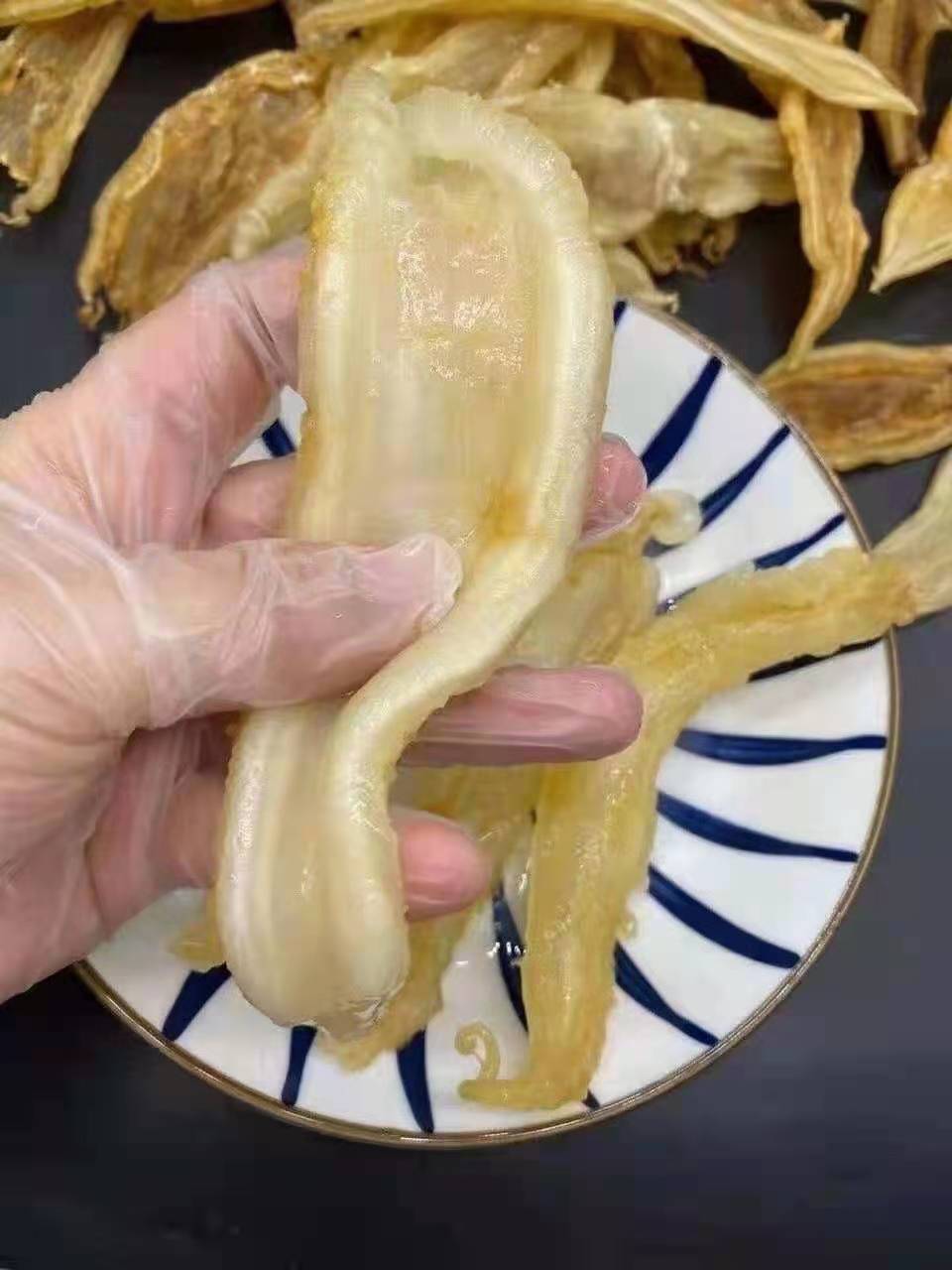 北海双背公鳘鱼胶花胶干货胶质丰富对皮肤好孕妇滋补送礼佳品 70头