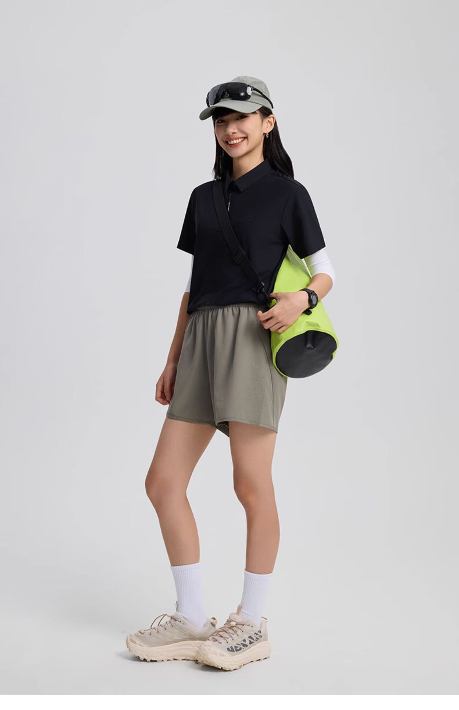 TECTOP Women's Dawn Gray Quick-Dry Short Sleeve Polo Shirt Summer Sun Protection Ice Silk Cooling S 39