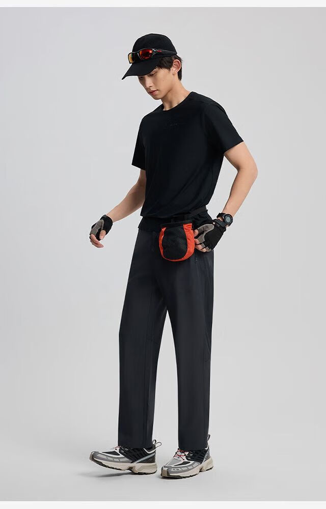 TECTOP Men's Casual Pants, Spring And Summer Outdoor Hiking Quick-Dry Straight-Leg Mountaineering Sports Elastic Trousers, Graphite Gray, Size S 16