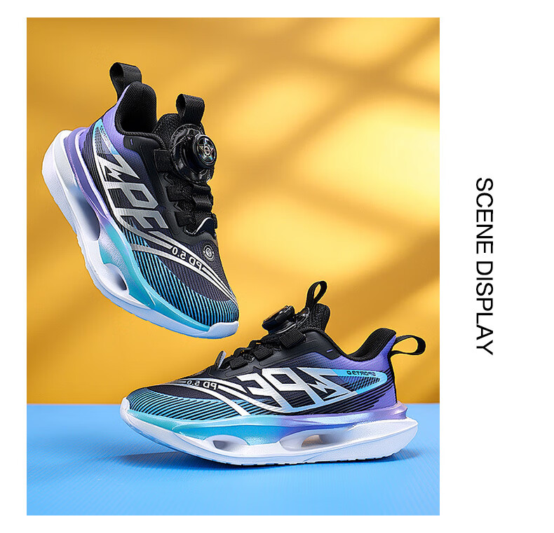 7-PE Boys' Sports Shoes 2026 Spring Autumn Breathable Mesh Running Shoes Soft Sole Lightweight Kids' Sneakers for Boys 2
