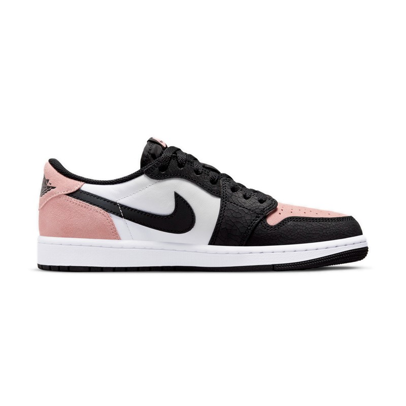 耐克(nike)新款ajair jordan 1 low aj1 黑粉 爆裂纹 休闲鞋 运动同款