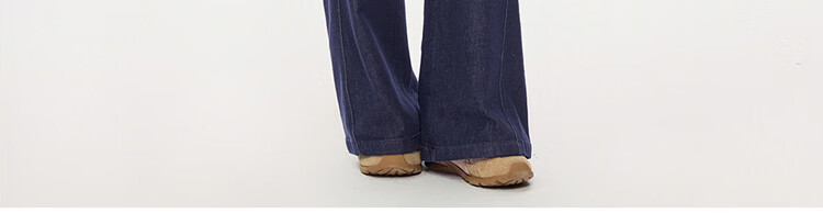 Zara Original Color Women's Heavyweight Stretch High Waist Women's Lazy Denim Wide Leg Pants 05415686 15