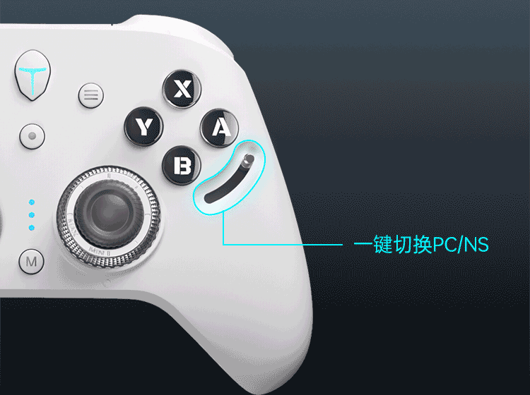 ThundeRobot G80 Thunder Blade Wireless Game Controller with HD Speaker, Force Feedback Switchable Joystick, Character Switching, Xbox-Like Bluetooth Motion Sensing PC Computer NS TV Steam White 6
