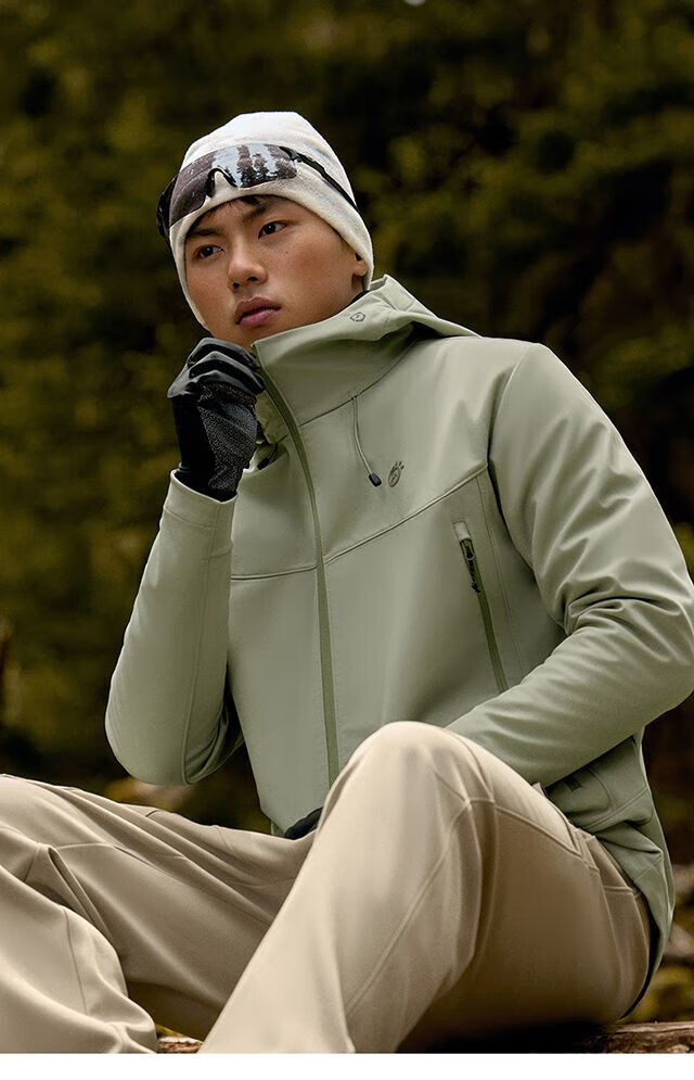 TECTOP Fleece-Lined Softshell Jacket Couples Outdoor Hiking Mountaineering Hooded Coat 21