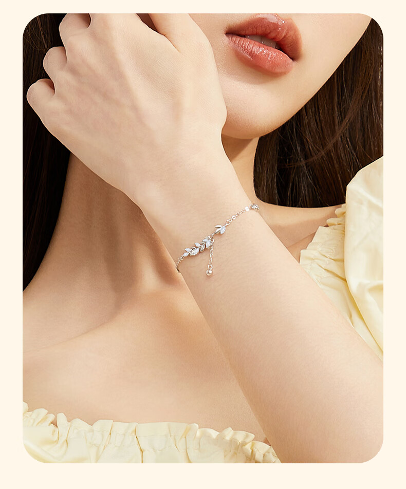 Lao Feng Xiang Suisui Peace Silver Bracelet Women's 2026 New Luxury Jewelry Birthday Anniversary Gift for Girlfriend Wife 8