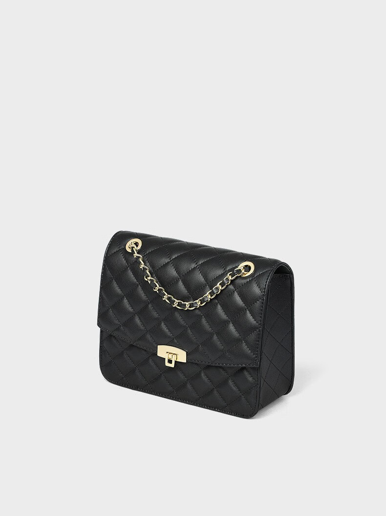 劳斯尼亚(rollsnea)轻奢品牌包包女包秋冬斜挎包潮真皮链条百搭单肩