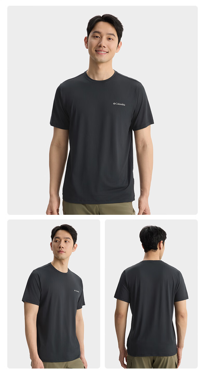 Columbia Outdoor, New Men's Moisture-Wicking Quick-Dry Sports Short-Sleeve T-Shirt, AE1671 7