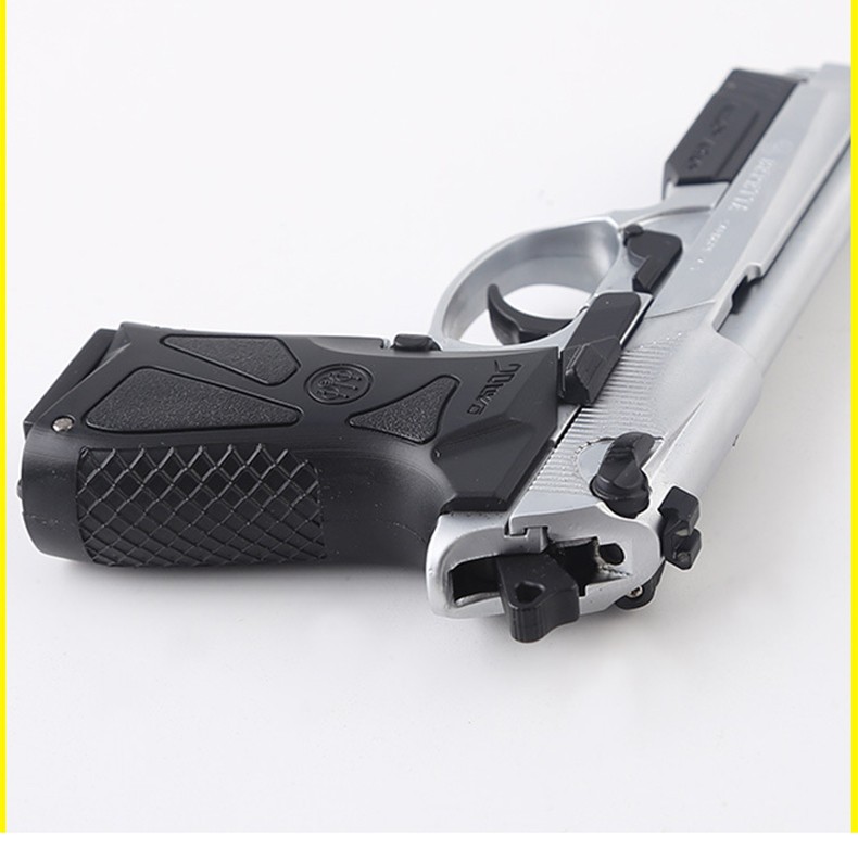 礼物合金枪模可抛壳伯莱塔m92a1全金属90t模型男孩儿童玩具枪可拆卸