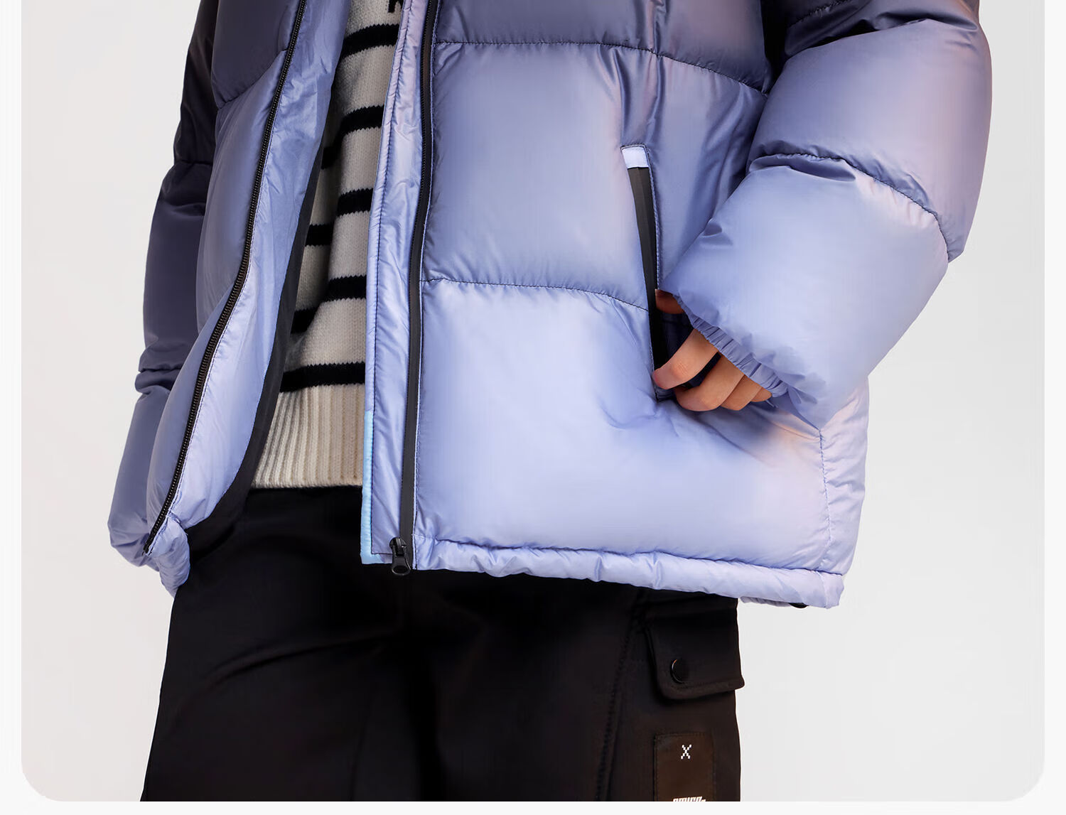 Zuo Xi Boys' Down Jacket Winter Warm 2025 New Children's Three-Proof Hooded Puffer Coat Blue 120 6
