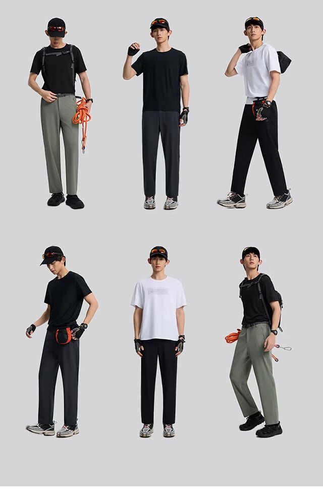 TECTOP Men's Casual Pants, Spring And Summer Outdoor Hiking Quick-Dry Straight-Leg Mountaineering Sports Elastic Trousers, Graphite Gray, Size S 10