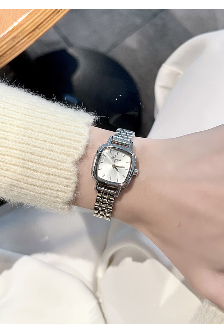 GEORGCOUNT Sugar Cube Watch for Women, 2025 New High-End Ladies Quartz Watch, Light Luxury Elegant Simple Square Watch, Waterproof Women's Model 9
