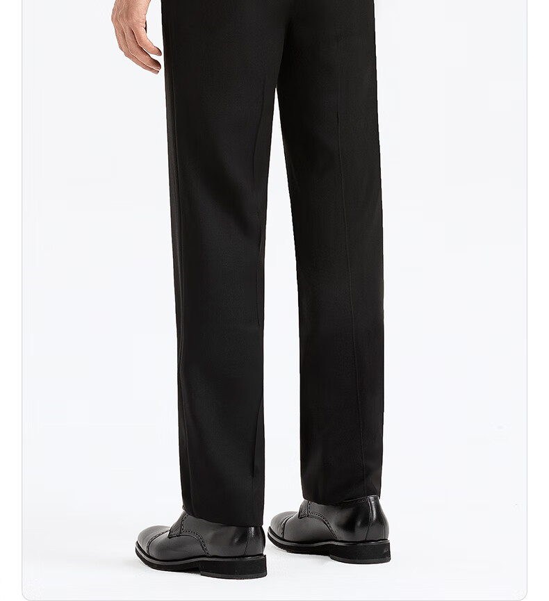 Langdeng Business Men's Formal Dress Pants Spring Autumn New Easy-Care Straight-Leg Commuter Suit Trousers for Men 9