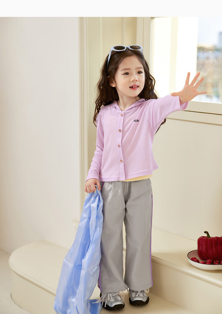LUSON Children's Clothing, Baby Straight-Leg Pants for Girls, Quick-Dry Trousers, New Summer And Autumn Style, Casual Lightweight Pants for Girls 19