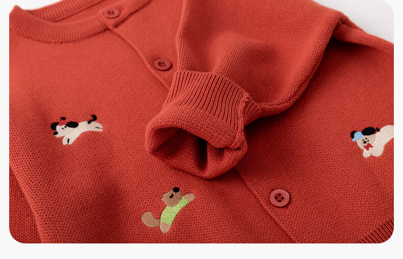 Dudu Baby Cotton Sweater Cardigan Spring Children's Cartoon Jacket Kids Girls Boys Top Floral Pattern Size 80 35