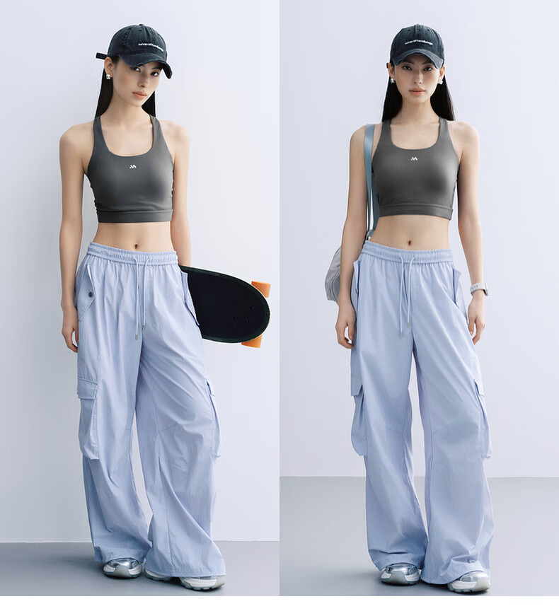 MEIYANG Kongjing Casual Pants, Air-Change UPF100+ Cargo Pants [Small 70 in Stock], Blue-Purple Extended Version, XL 32