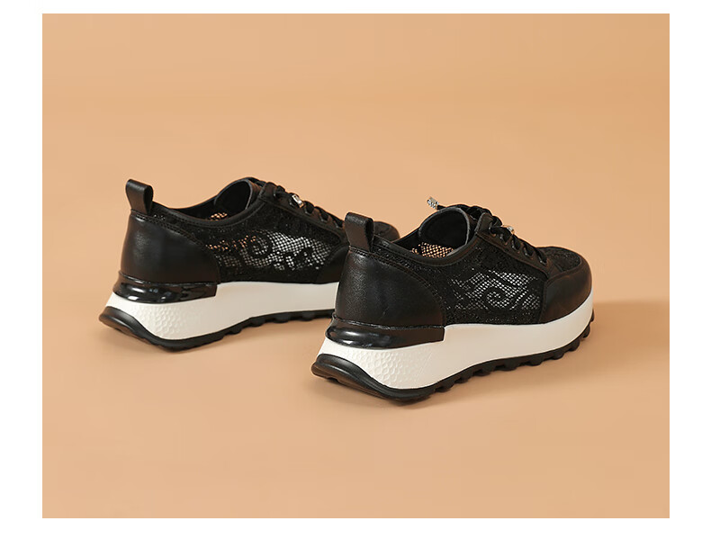 CARDANRO Women's Shoes, New Popular Thick-Soled 5cm Shoes, Mesh Thin Casual Sneakers for Women, Summer Breathable Height-Increasing Shoes for Wome 13