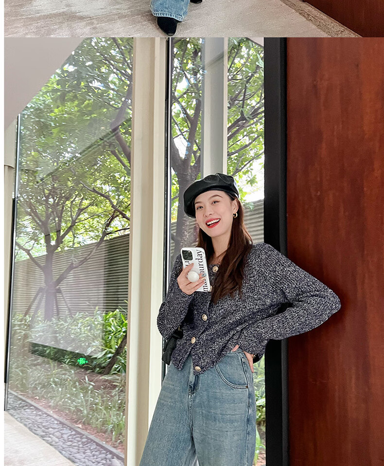 MEIYANG Spring Festival Denim Jeans, High-Waisted Straight Wide-Leg Floor-Length Pants [60 Series in Stock], Washed Blue, XL 8