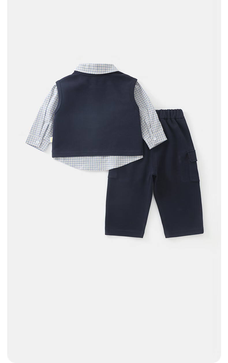 DUUDUU Toddler Cartoon Outfit Autumn Baby Vest Long Sleeve Shirt Infant Casual Pants Size 100 5
