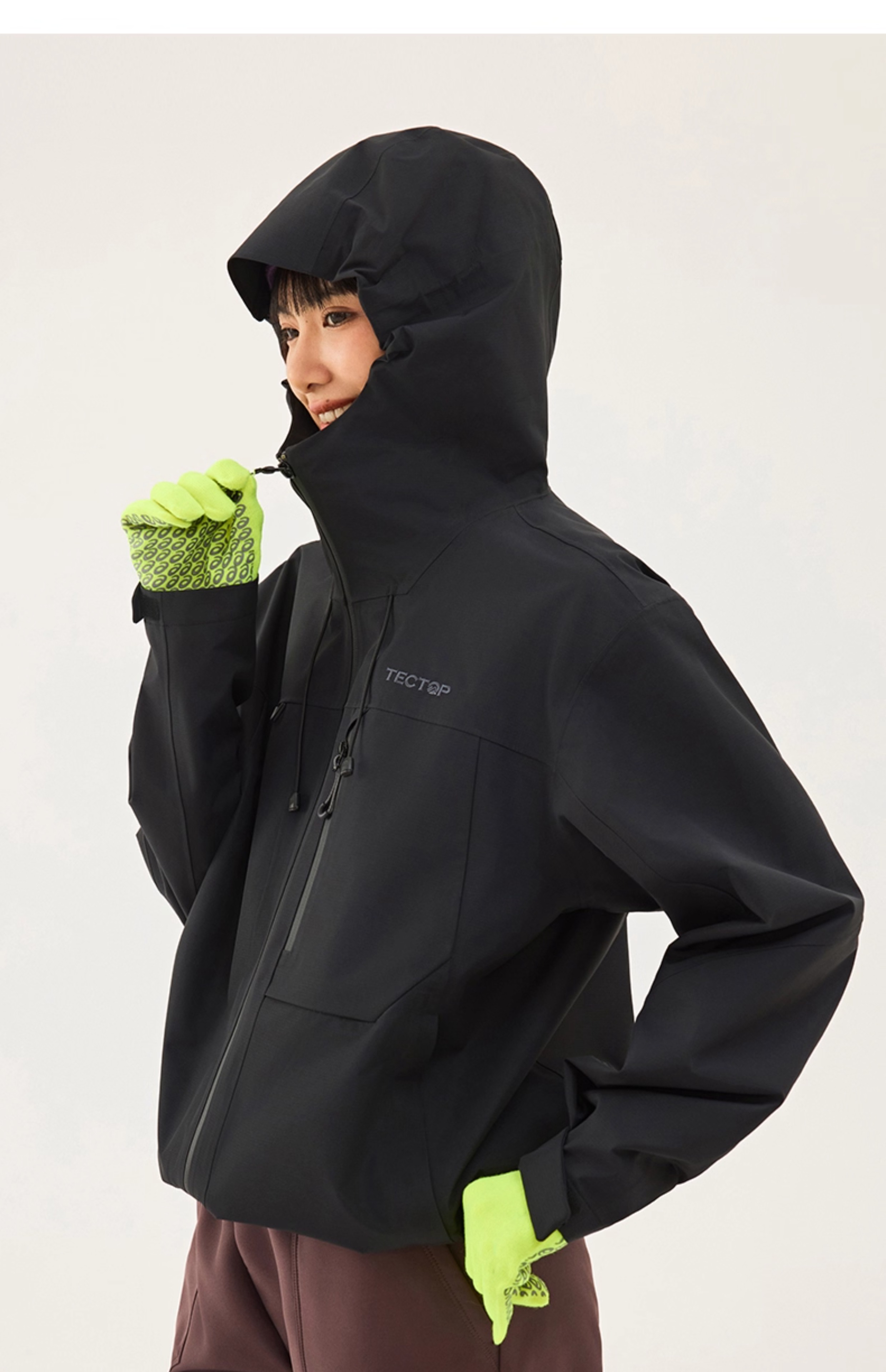TECTOP Single-Layer Hard Shell Breathable Mountaineering Jacket for Men and Women 73