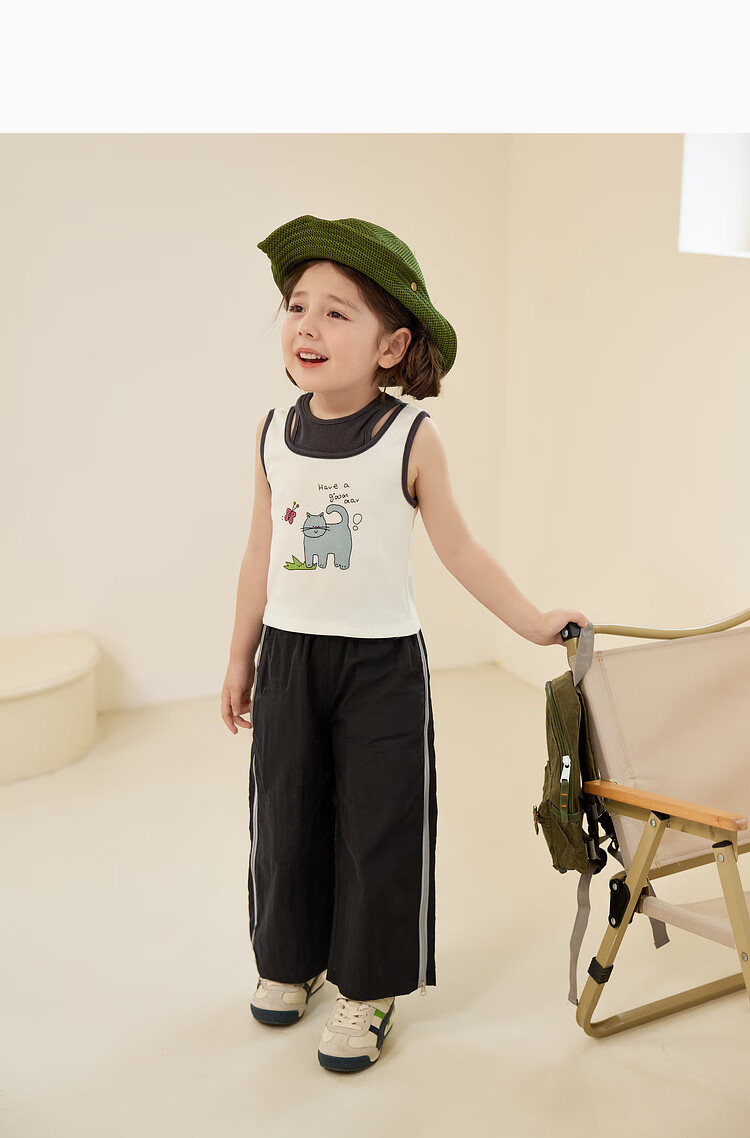LUSON Children's Clothing, Baby Straight-Leg Pants for Girls, Quick-Dry Trousers, New Summer And Autumn Style, Casual Lightweight Pants for Girls 22