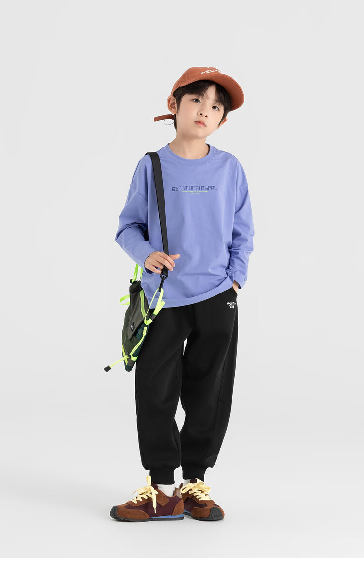 Duoduojia [Comfortable Outer Layer, Soft Inner Layer] Boys' Sweatpants, Spring And Autumn 2026, Loose Casual Children's Knitted Trousers 7