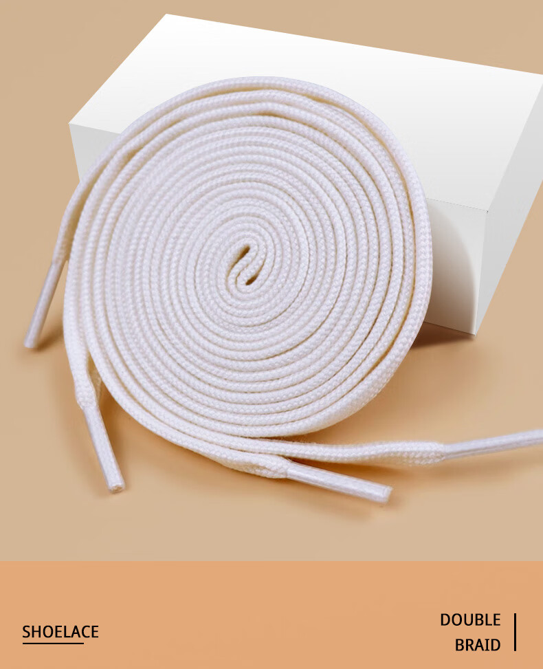 Huabaochi Flat Wide Thickened Double-Layer Polyester Cotton Shoelaces for Men and Women Converse 1970s Canvas Shoes Nike Air Force Basketball Shoelaces 5