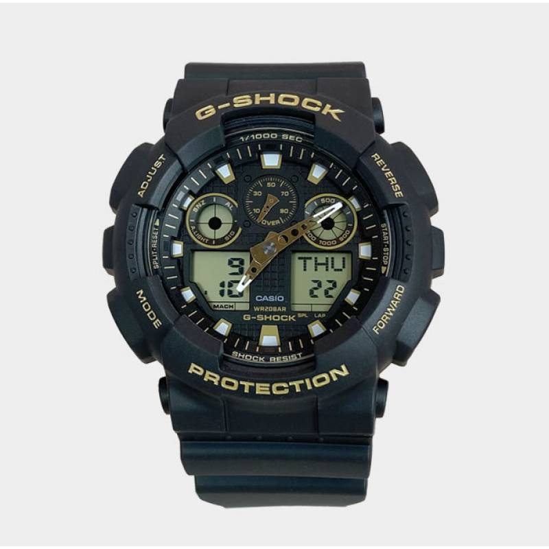 casio卡西欧 海外代购g-shock运动经典黑金ga-110gb-1a 110mmc时 ga