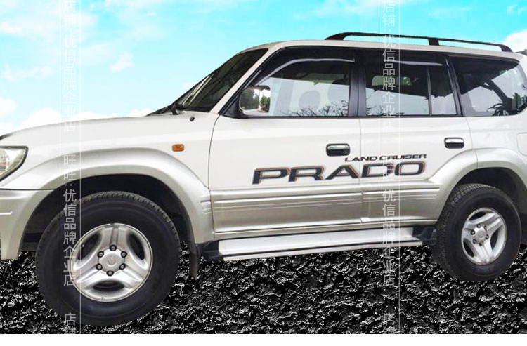 适用于丰田霸道普拉多车身彩条拉花北汽路霸车身贴0309款丰田车身侧边