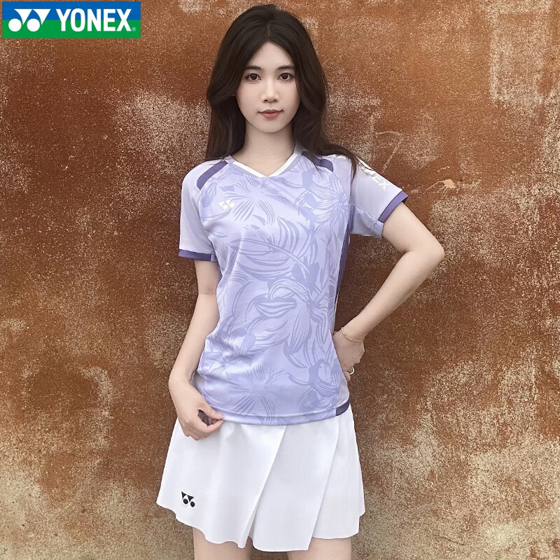 YONEX Badminton Sports T-Shirt Short Sleeve Breathable Men's Single Top 110084BCR White XL 5