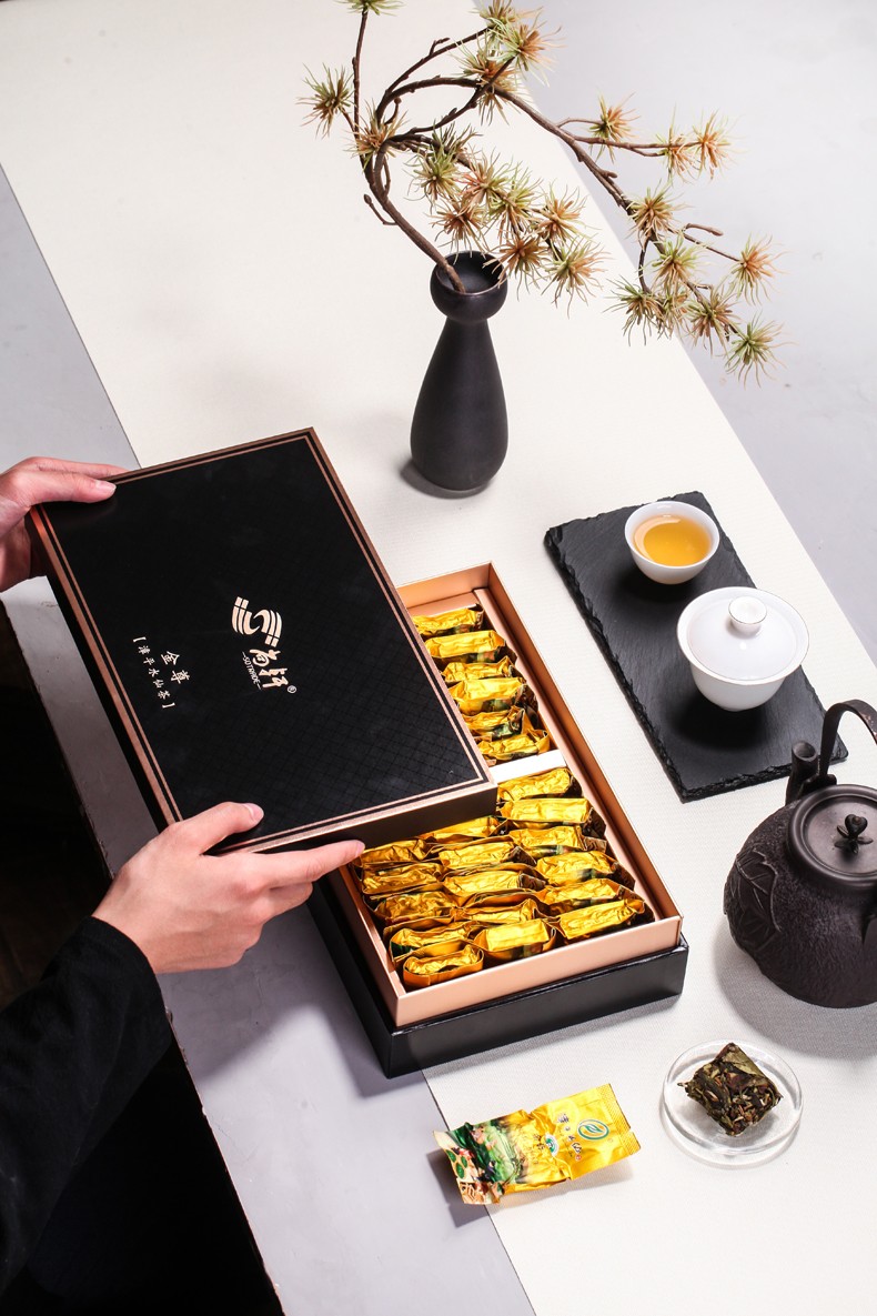 尚轩特级金尊漳平水仙茶叶400克浓香型乌龙茶手工茶饼礼盒装冻茶福建