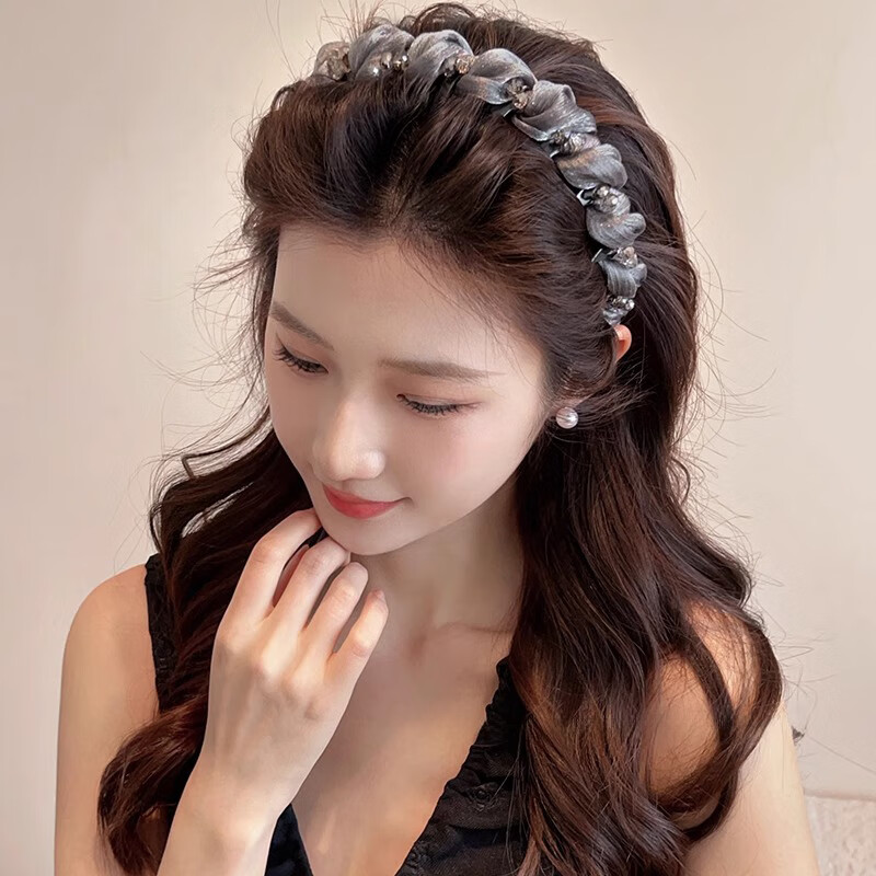 Yidier High Crown Headband Women Luxury Full Rhinestone Hairband Premium Hair Clip Face Washing Headband Birthday Gift for Girlfriend 4