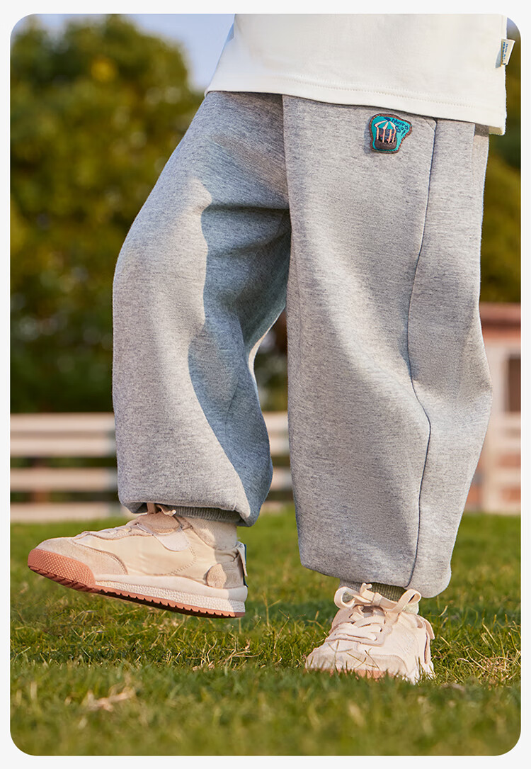 Ciciibear [7A Antibacterial] ciciibear Boys' Sweatpants Spring Autumn Baby Pants Children's Long Pants 2025 New Sports Pants for Girls 13