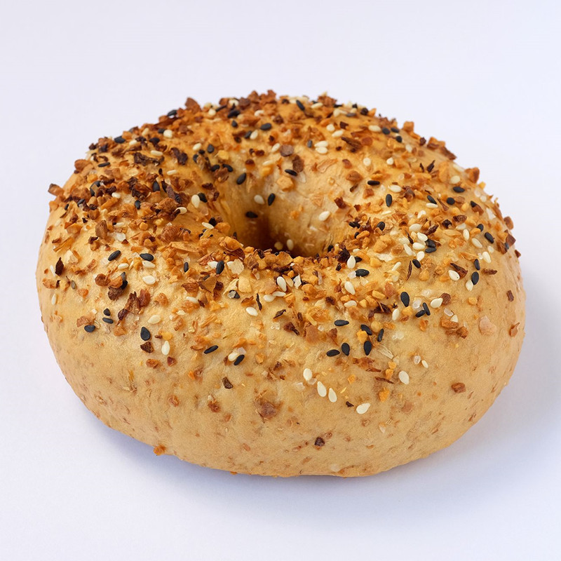 贝果面包百吉圈贝谷麦香健身代餐whole wheat bagels black sesame-5